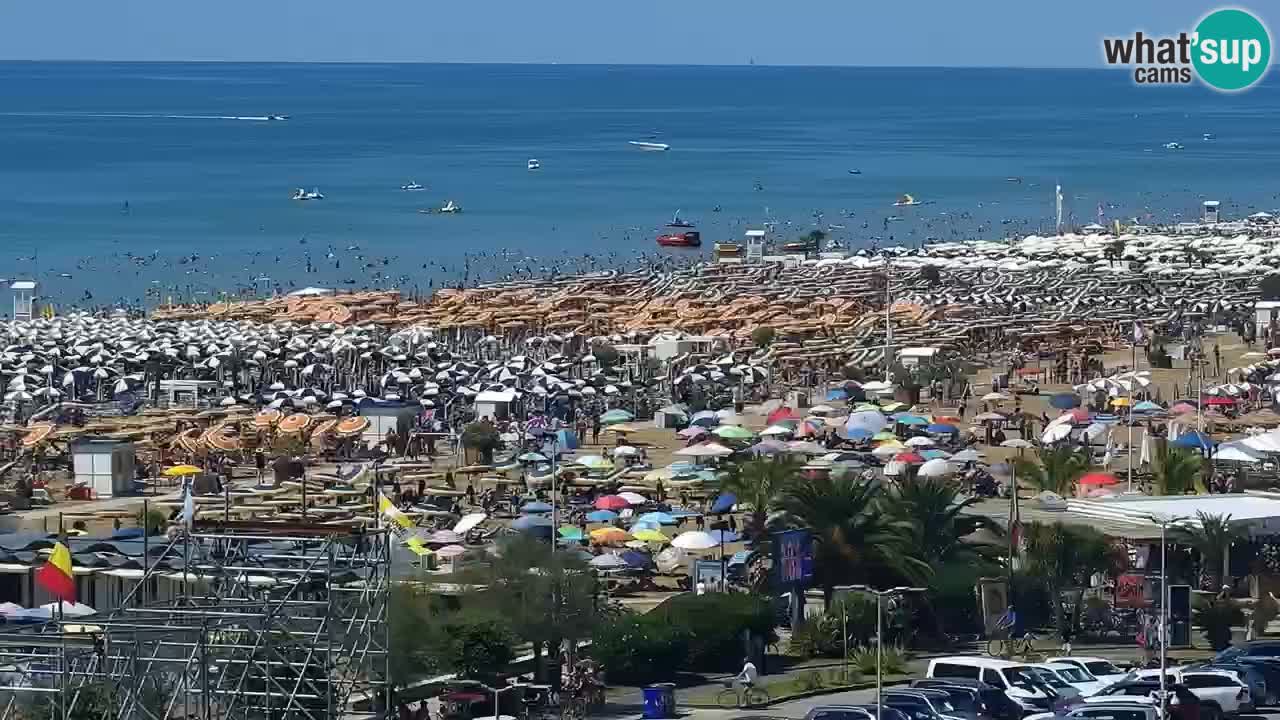 The beach of Bibione webcam – Italy