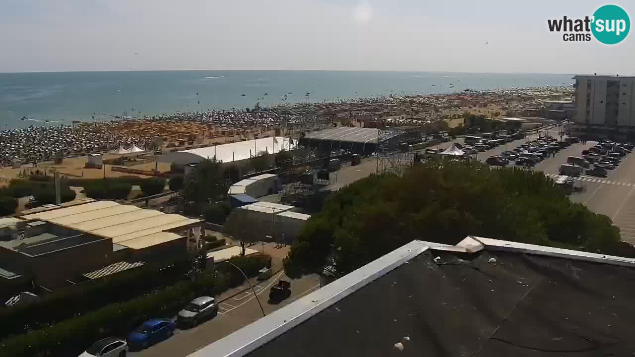 The beach of Bibione webcam – Italy
