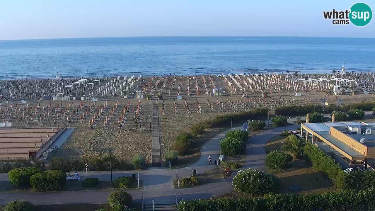 The beach of Bibione webcam – Italy