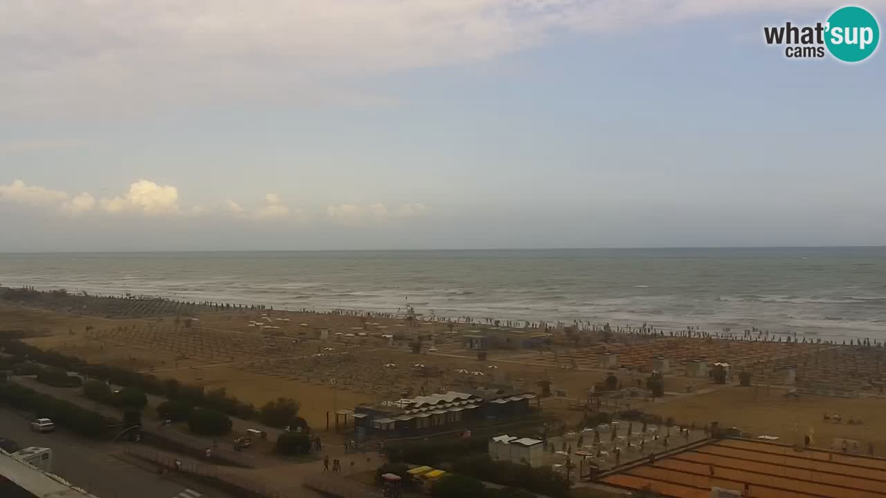 La spiaggia di Bibione webcam live e piazzale Zenit