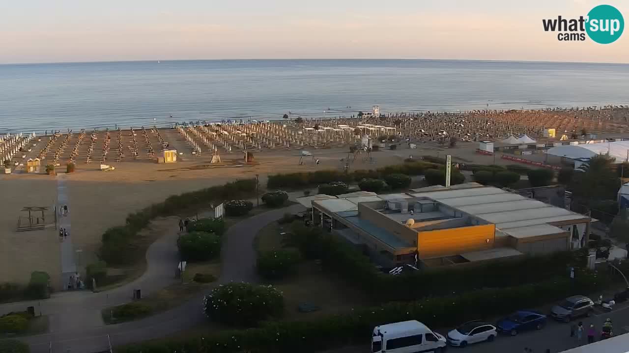 The beach of Bibione webcam – Italy