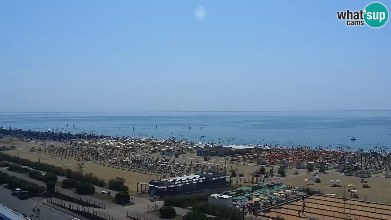 The beach of Bibione webcam – Italy