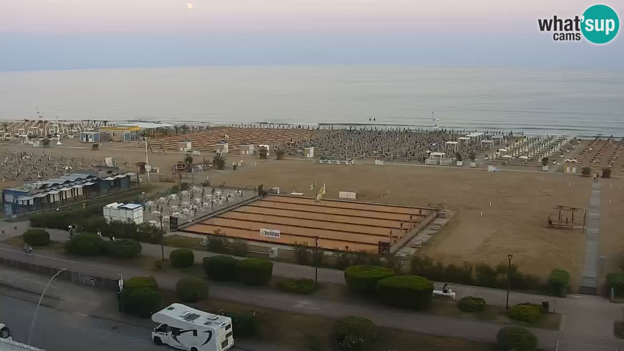 The beach of Bibione webcam – Italy