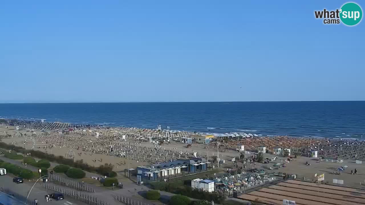 The beach of Bibione webcam – Italy