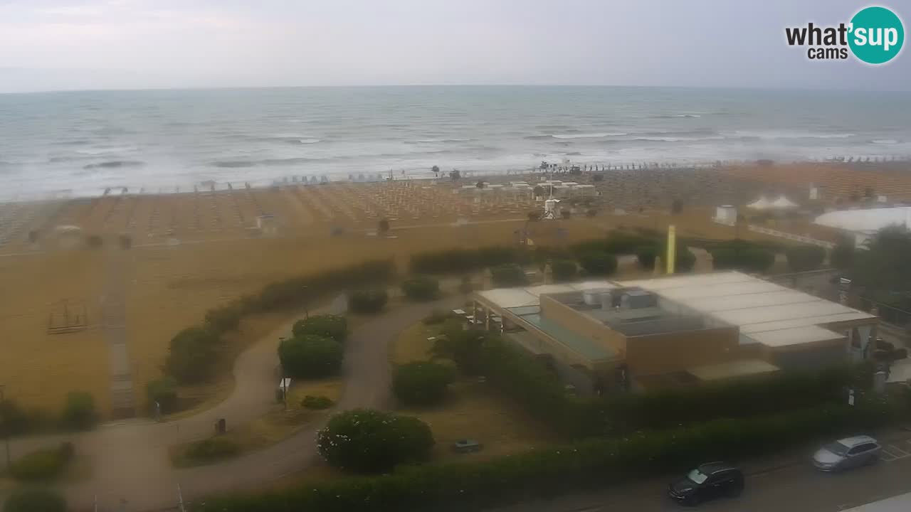 The beach of Bibione webcam – Italy