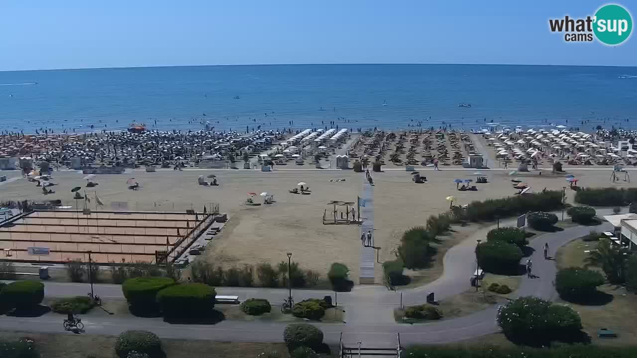 La camera en vivo de la playa de Bibione – Italia