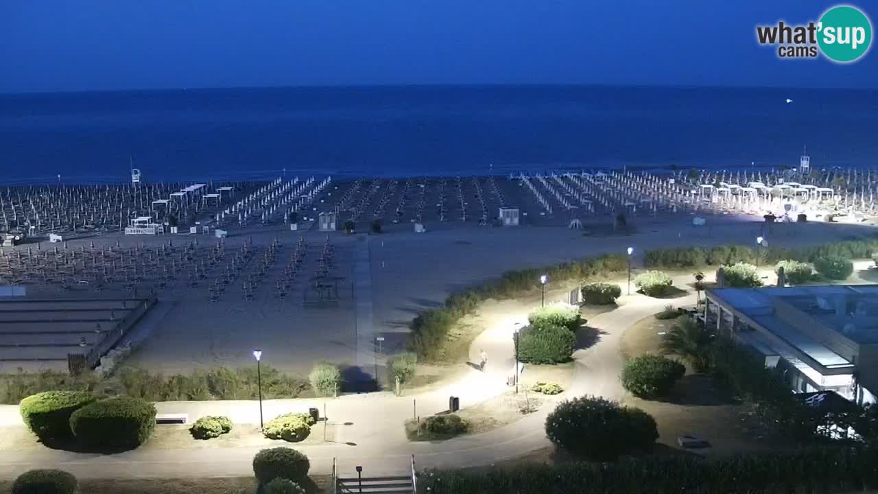 The beach of Bibione webcam – Italy
