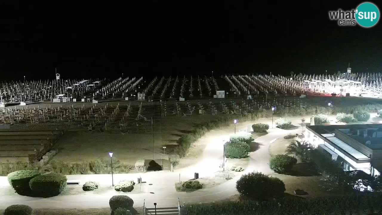 La spiaggia di Bibione webcam live e piazzale Zenit