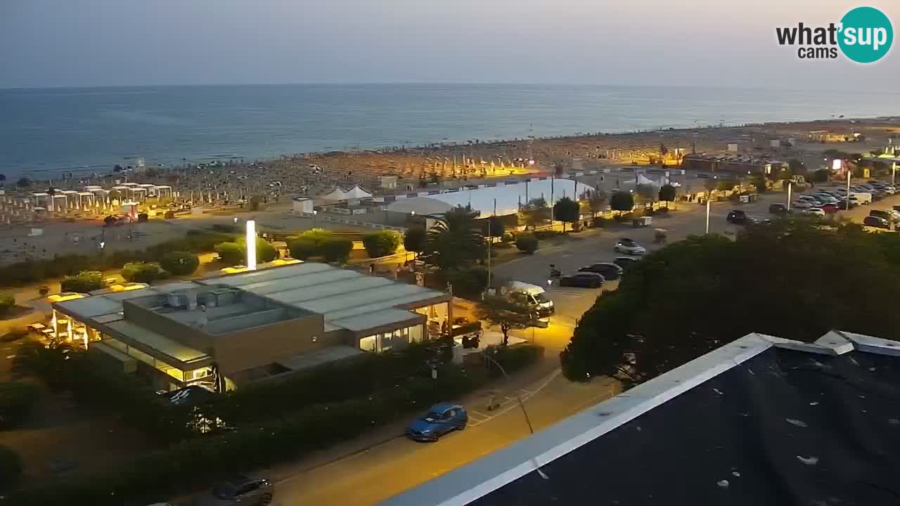 The beach of Bibione webcam – Italy