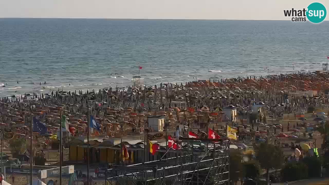 The beach of Bibione webcam – Italy