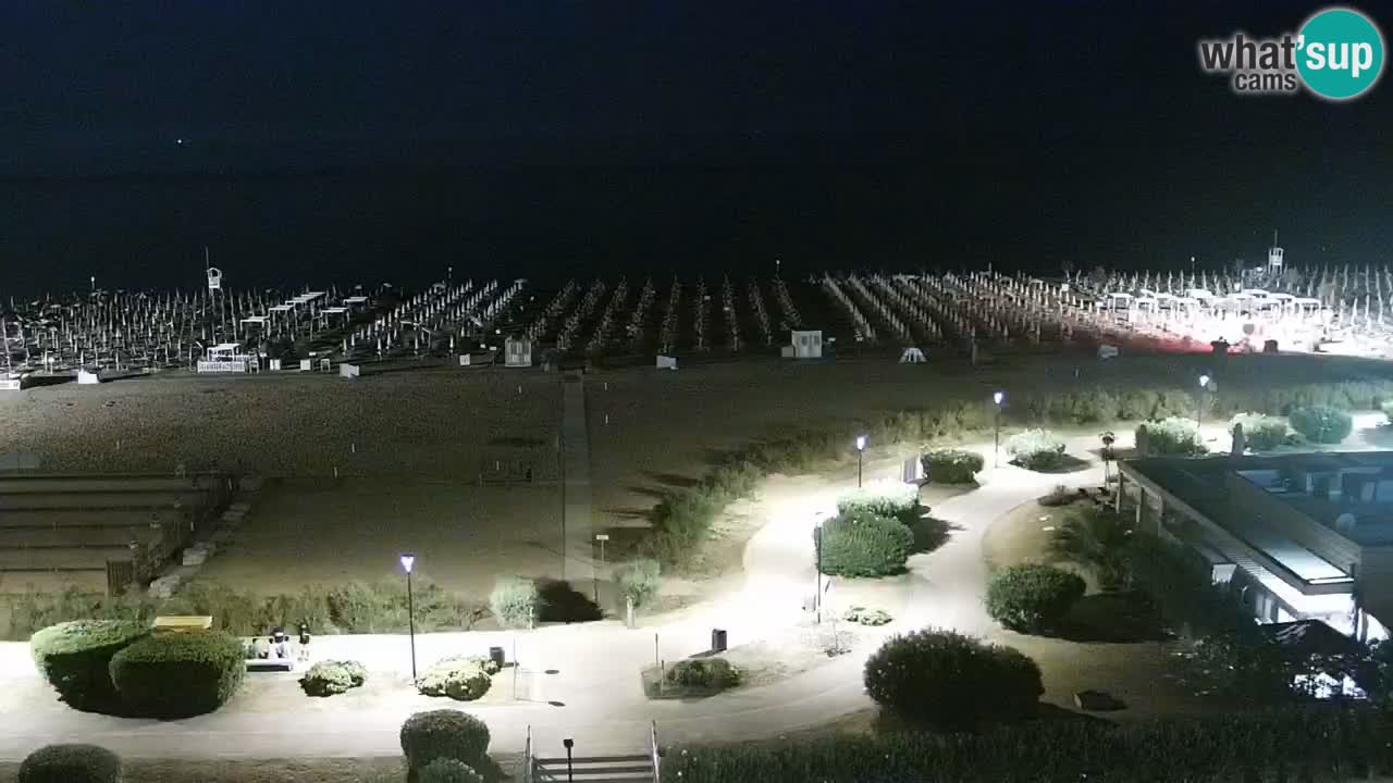 La spiaggia di Bibione webcam live e piazzale Zenit