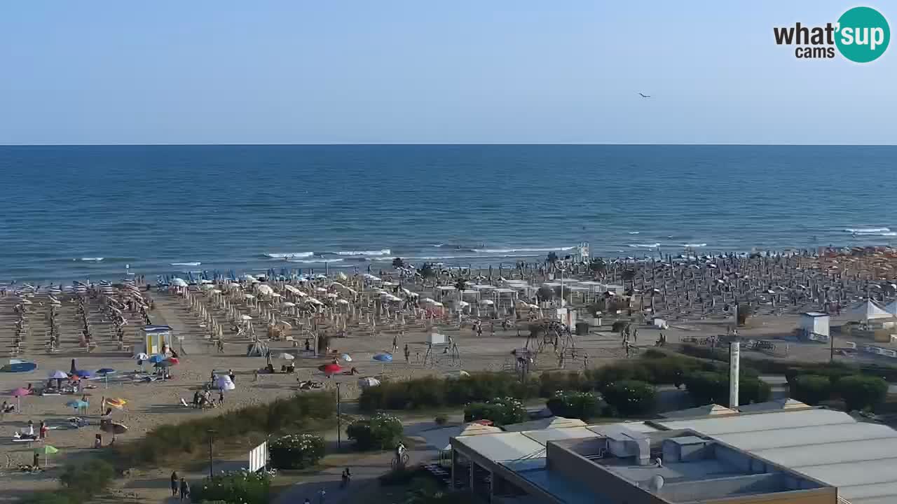 The beach of Bibione webcam – Italy