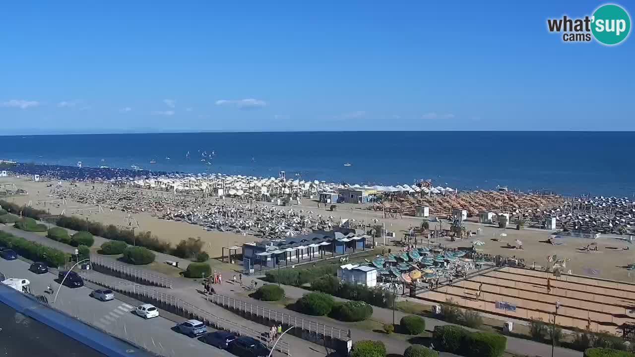 The beach of Bibione webcam – Italy