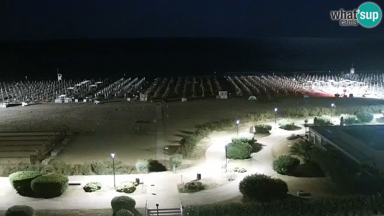 The beach of Bibione webcam – Italy