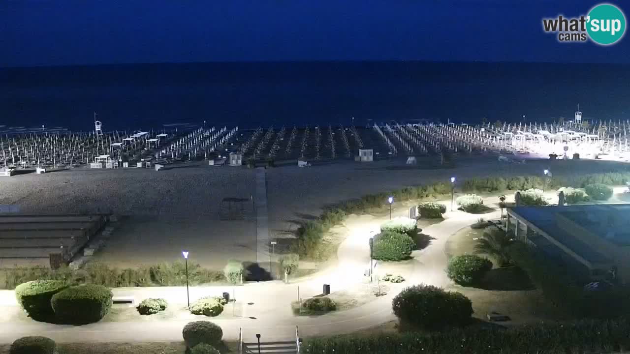 The beach of Bibione webcam – Italy