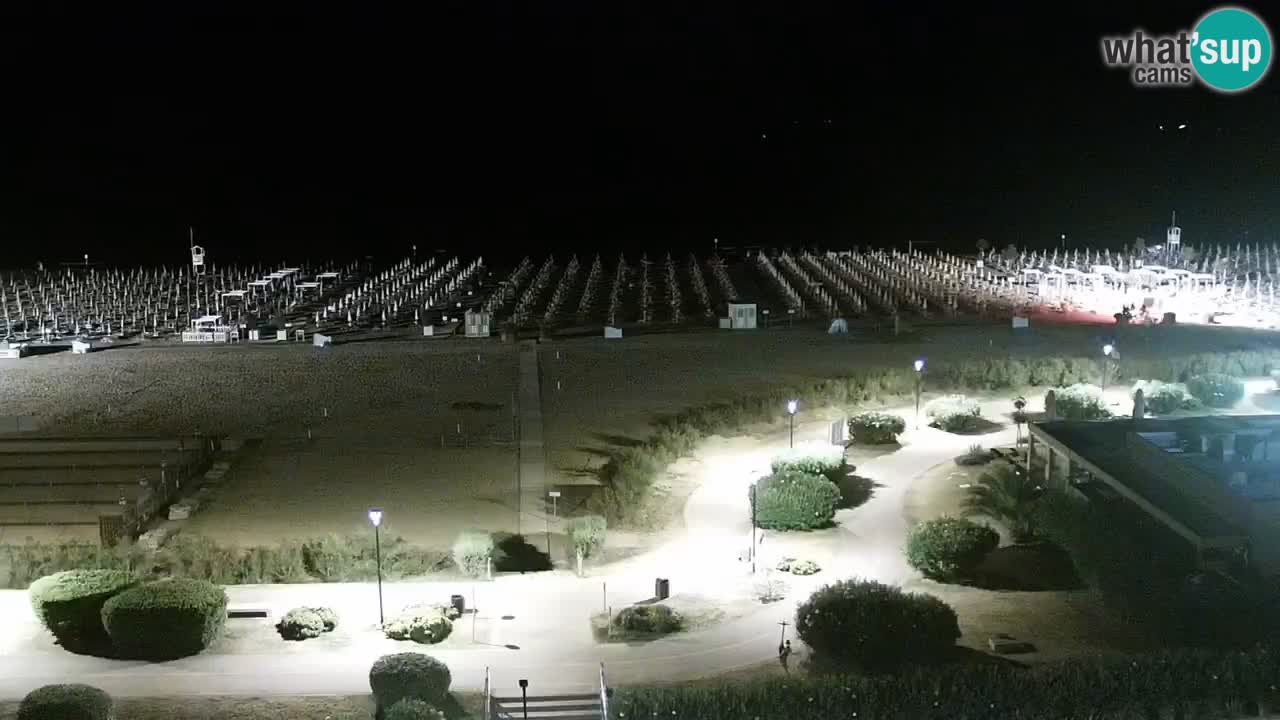La spiaggia di Bibione webcam live e piazzale Zenit