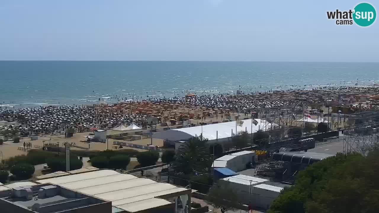 The beach of Bibione webcam – Italy