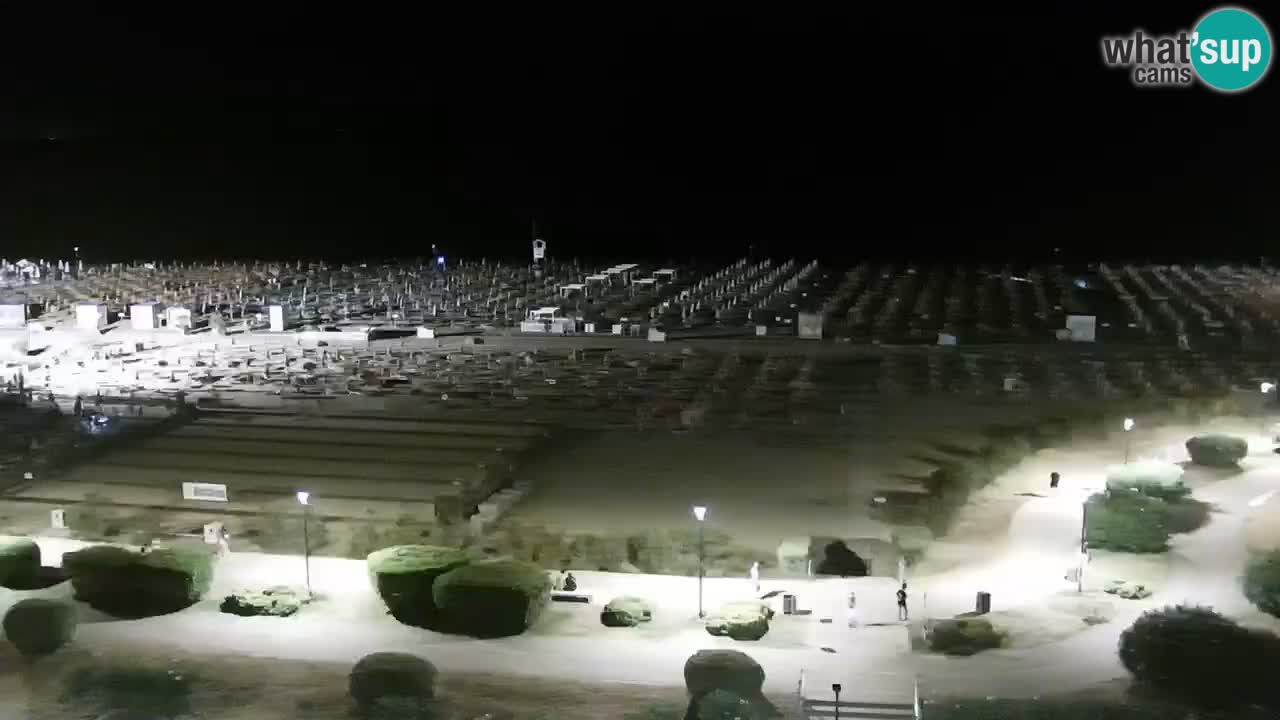 The beach of Bibione webcam – Italy
