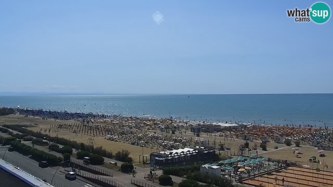 The beach of Bibione webcam – Italy