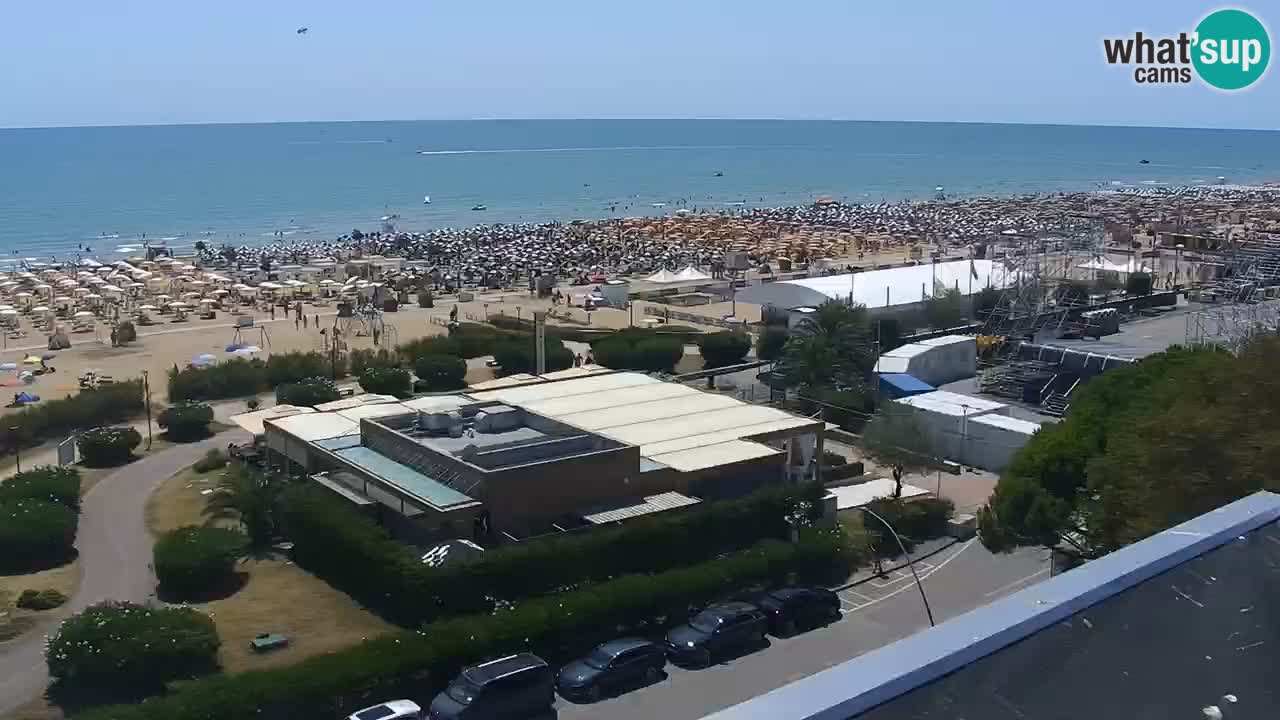 The beach of Bibione webcam – Italy