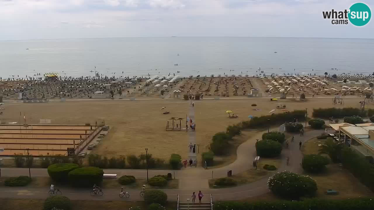 The beach of Bibione webcam – Italy