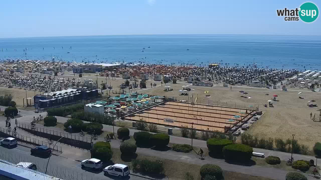 La camera en vivo de la playa de Bibione – Italia