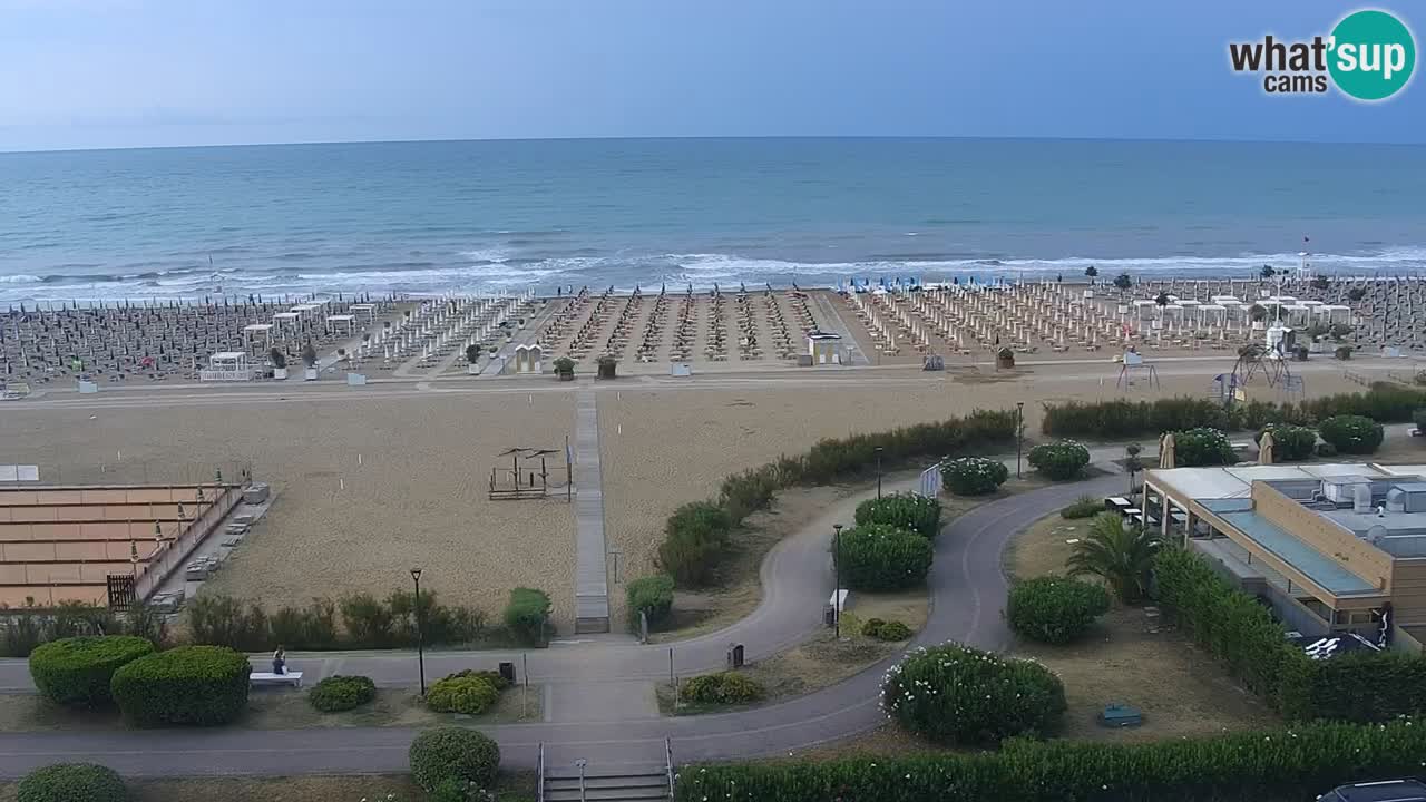 The beach of Bibione webcam – Italy