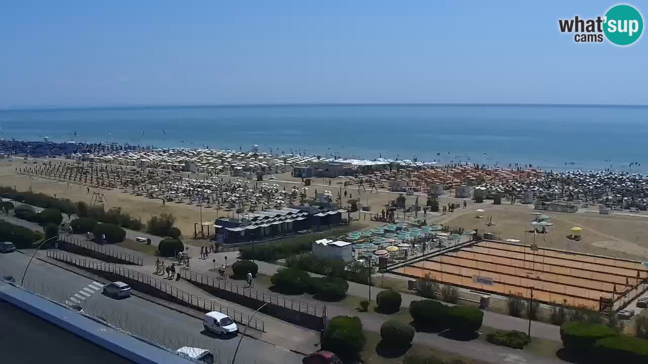 La camera en vivo de la playa de Bibione – Italia