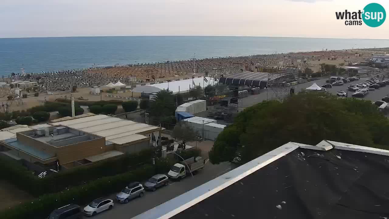 La spiaggia di Bibione webcam live e piazzale Zenit