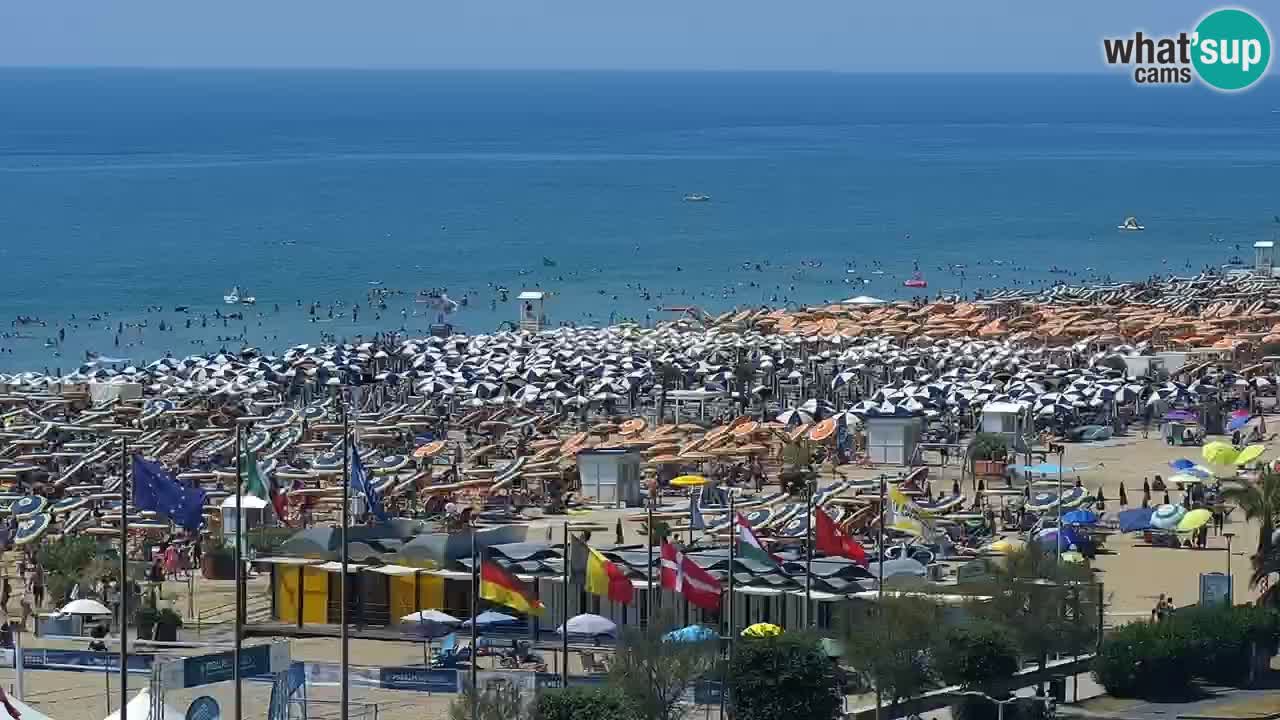 La camera en vivo de la playa de Bibione – Italia