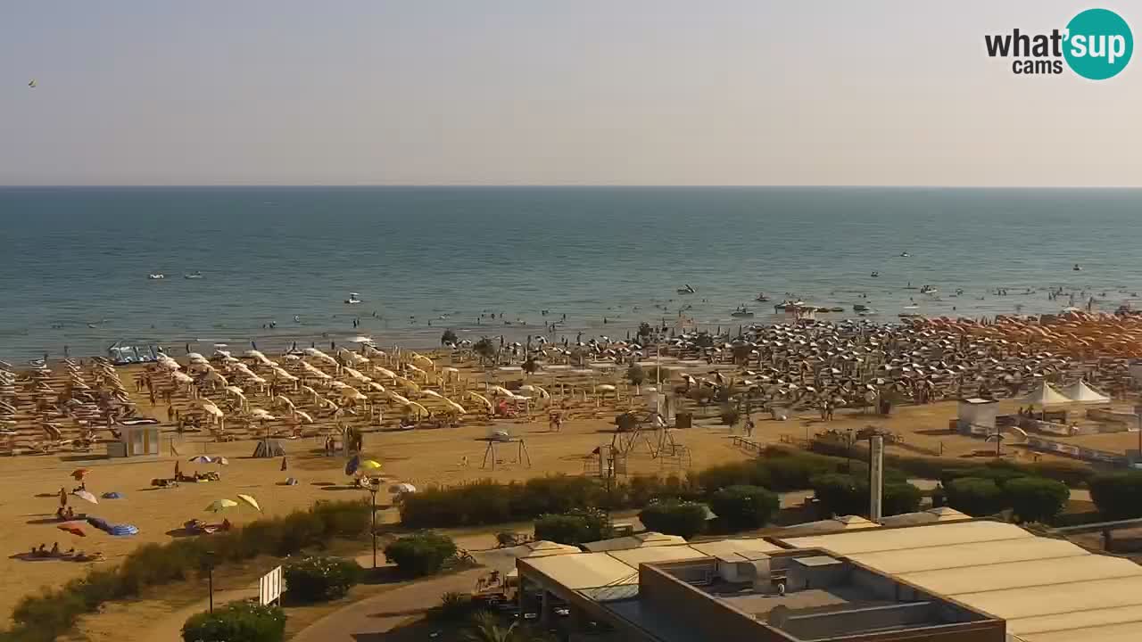 The beach of Bibione webcam – Italy
