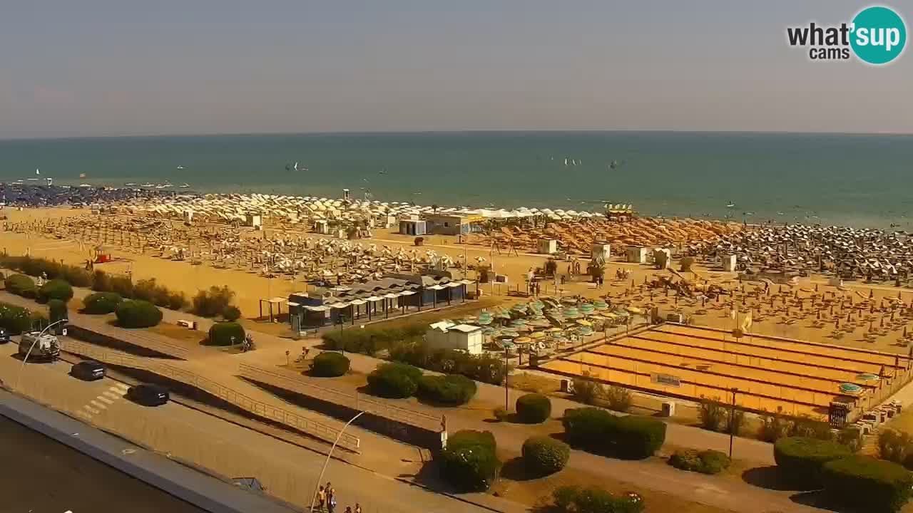 The beach of Bibione webcam – Italy
