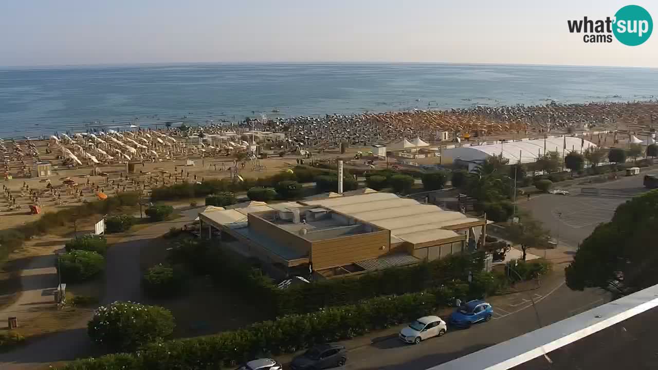 The beach of Bibione webcam – Italy