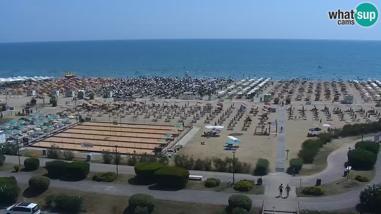 La camera en vivo de la playa de Bibione – Italia