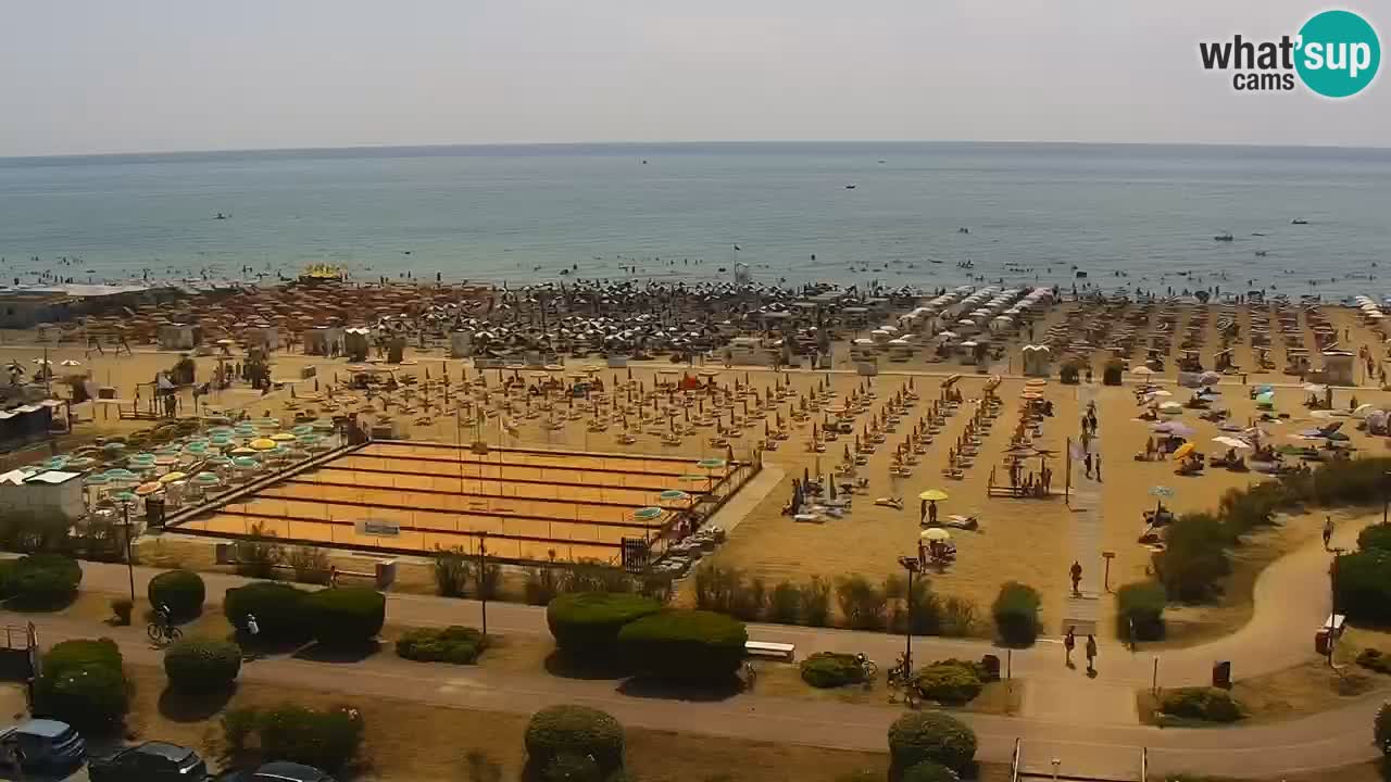 The beach of Bibione webcam – Italy