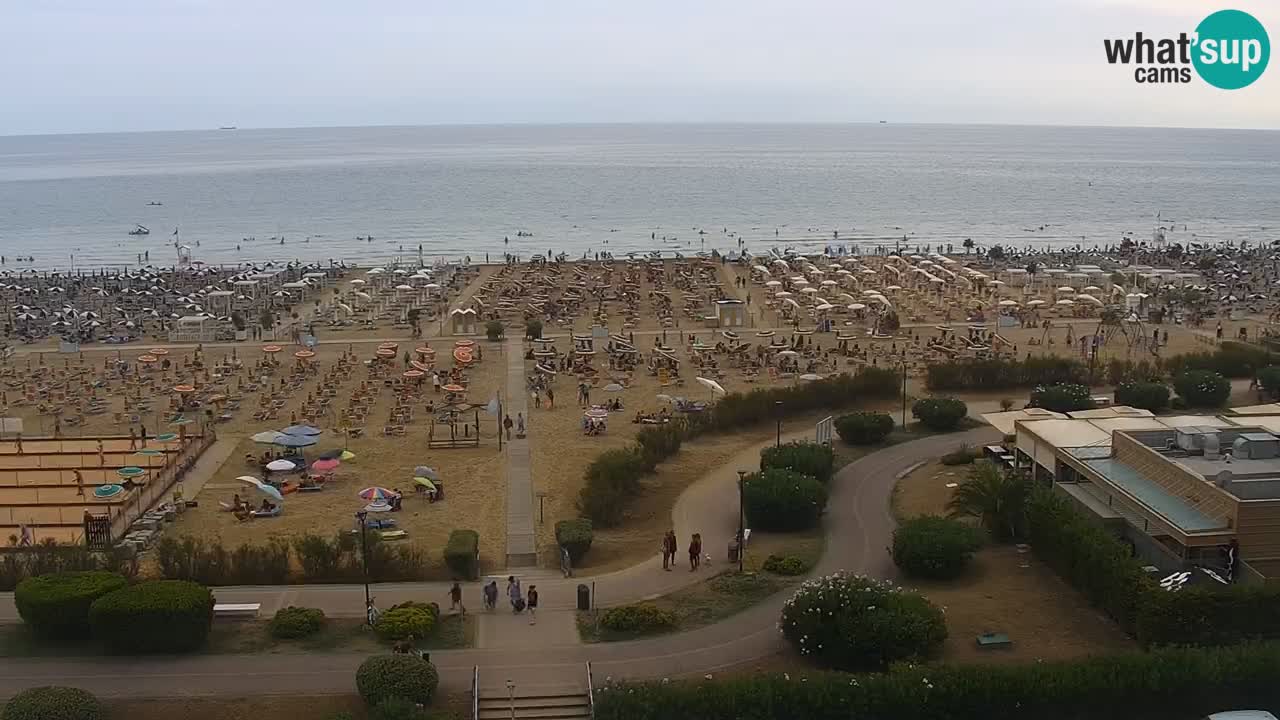 The beach of Bibione webcam – Italy