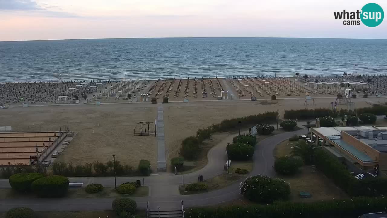 The beach of Bibione webcam – Italy