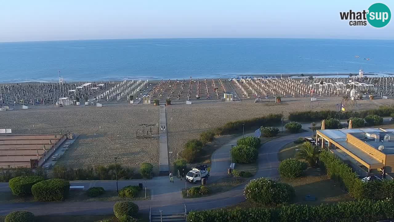 The beach of Bibione webcam – Italy