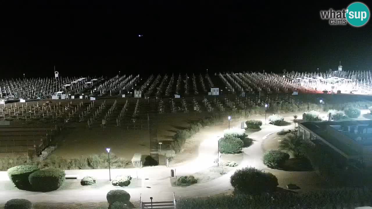 La spiaggia di Bibione webcam live e piazzale Zenit