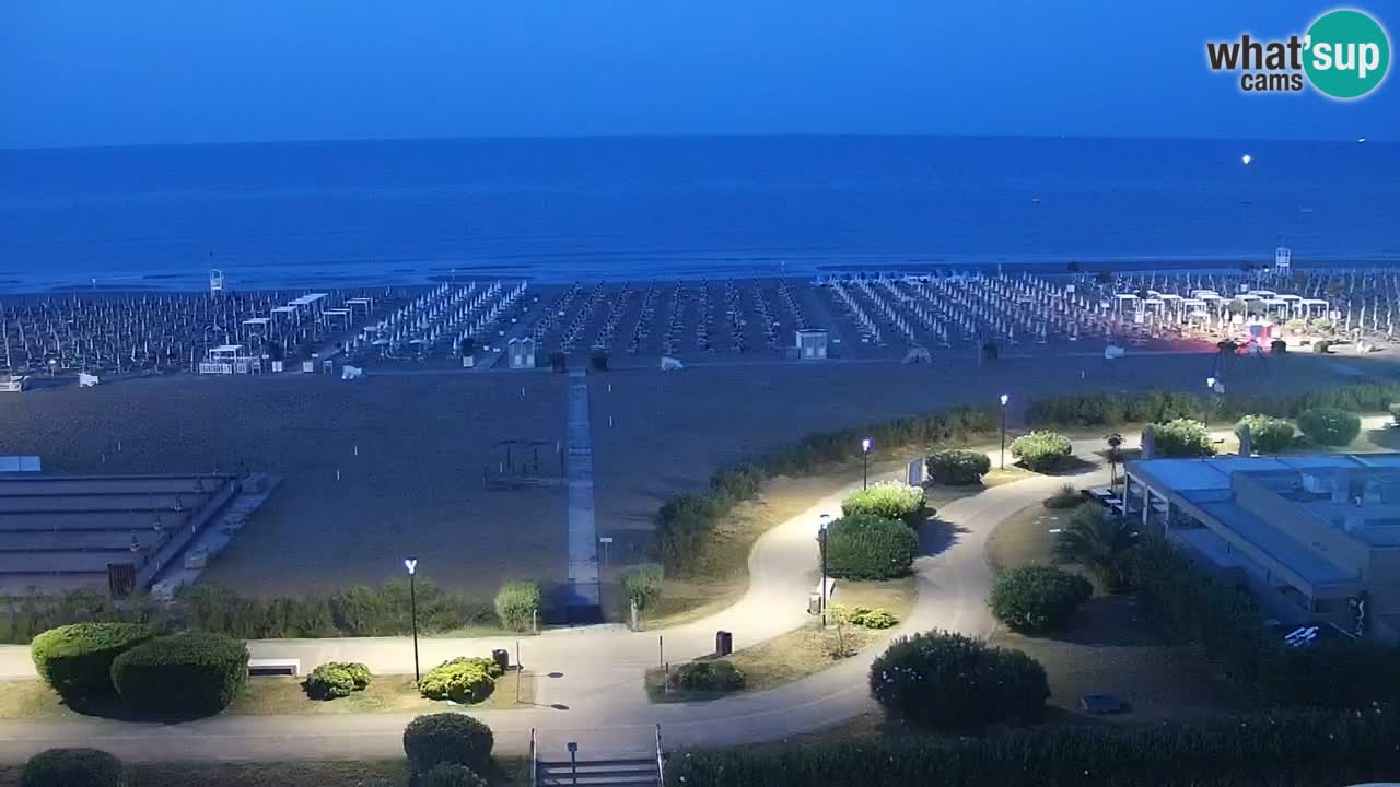 The beach of Bibione webcam – Italy