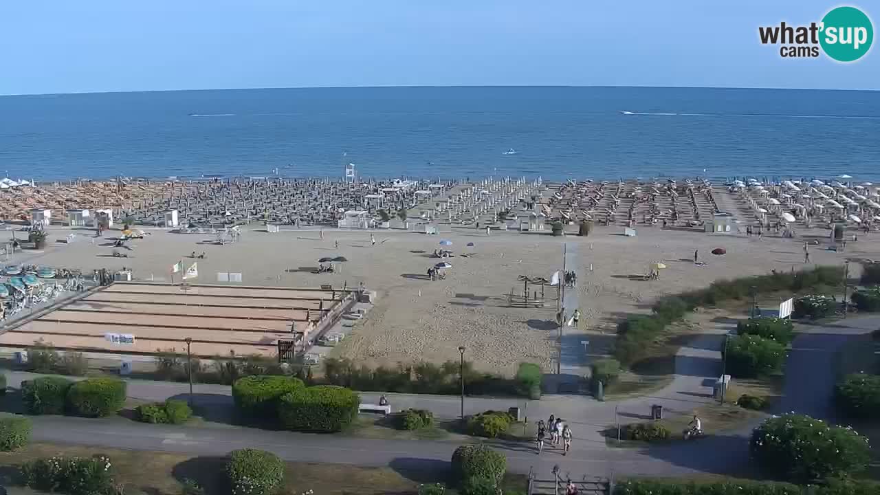 The beach of Bibione webcam – Italy