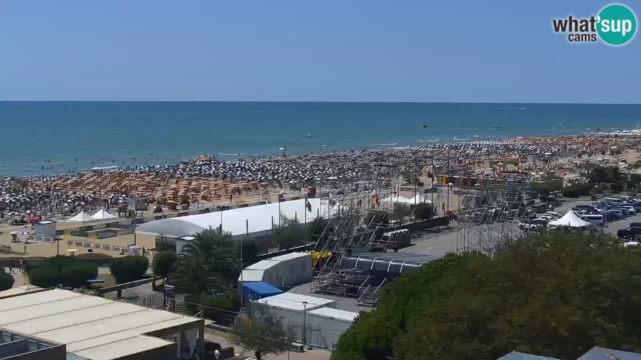 The beach of Bibione webcam – Italy