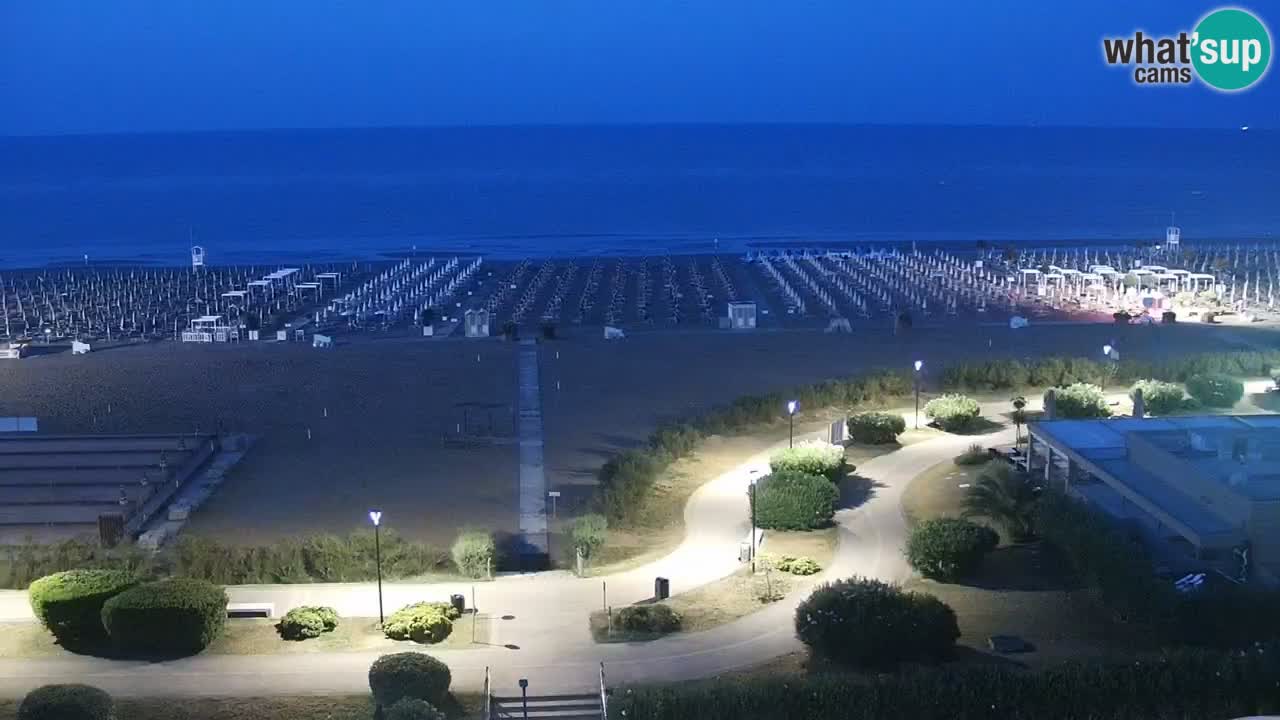 La spiaggia di Bibione webcam live e piazzale Zenit