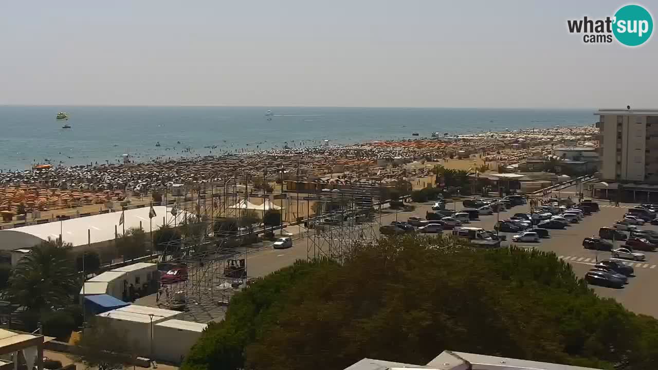 The beach of Bibione webcam – Italy