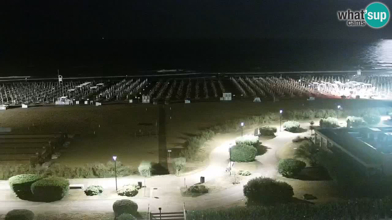 La spiaggia di Bibione webcam live e piazzale Zenit
