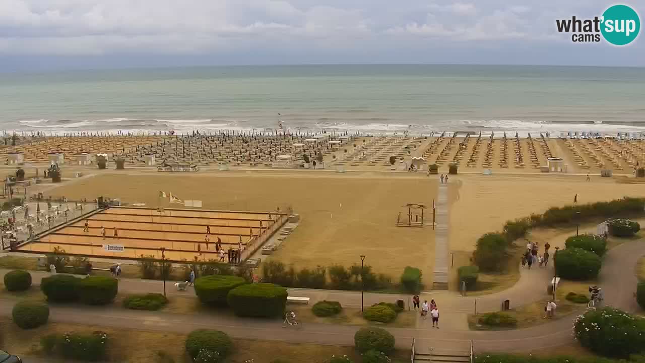 La spiaggia di Bibione webcam live e piazzale Zenit