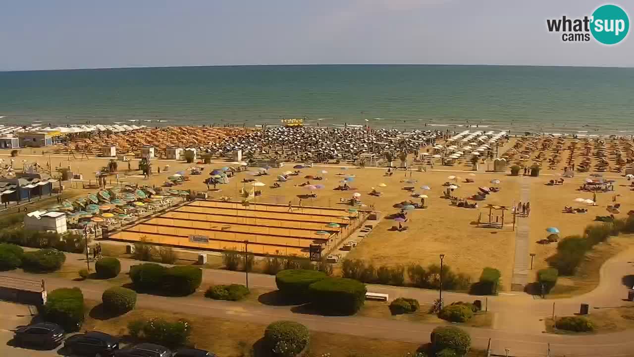 The beach of Bibione webcam – Italy