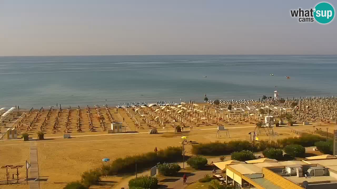 La camera en vivo de la playa de Bibione – Italia