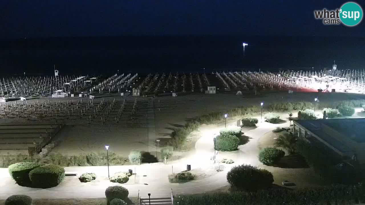 La spiaggia di Bibione webcam live e piazzale Zenit
