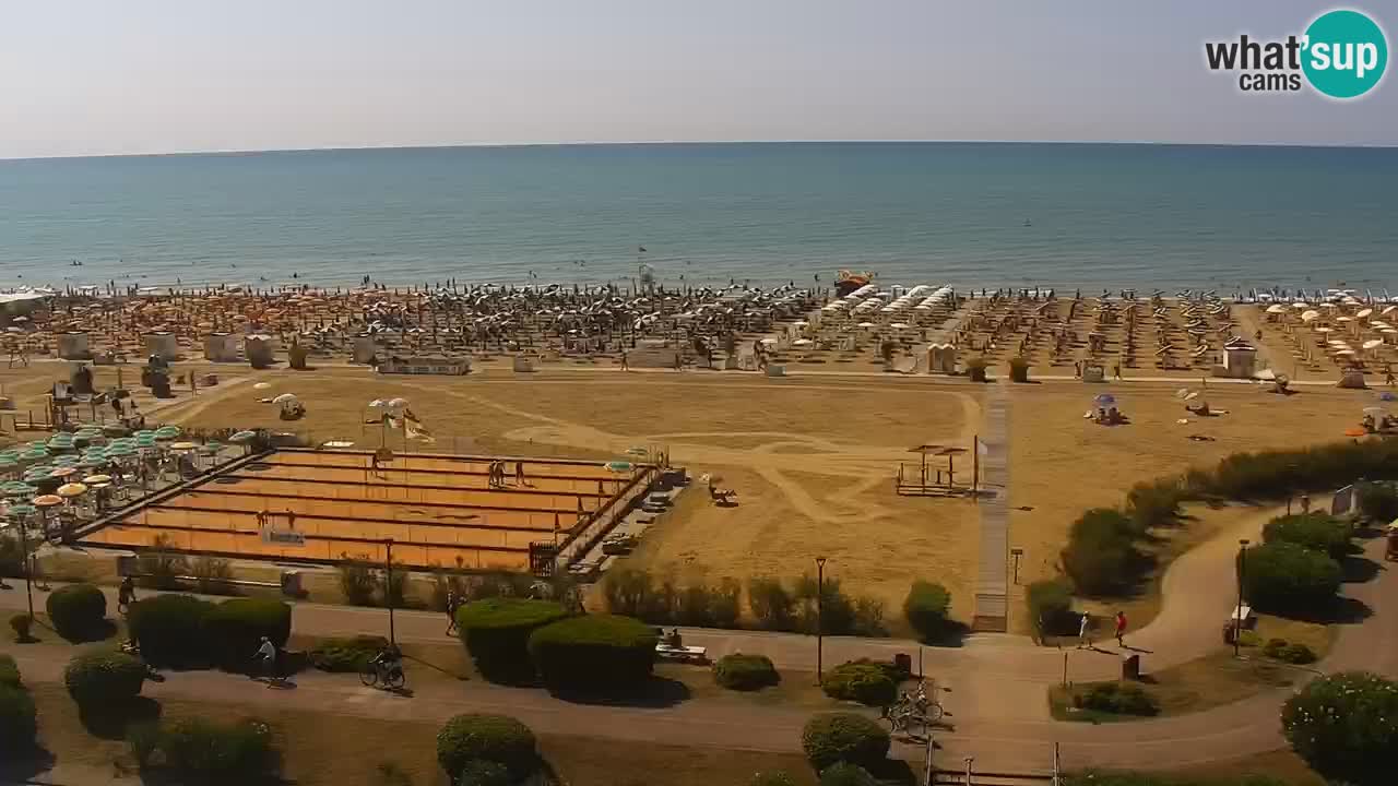 The beach of Bibione webcam – Italy
